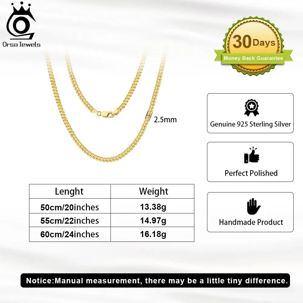 18K Gold  Franco Chain Necklace - Yinkus Jewellery