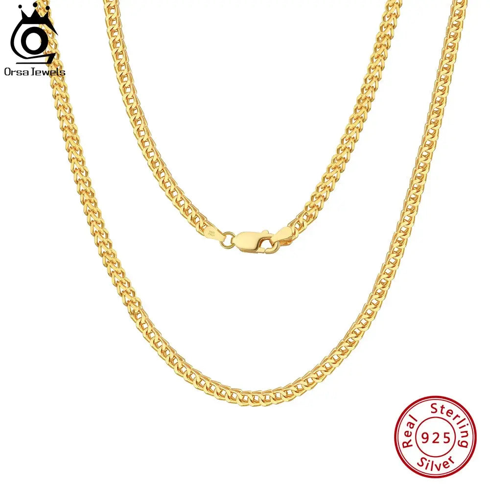 18K Gold  Franco Chain Necklace - Yinkus Jewellery