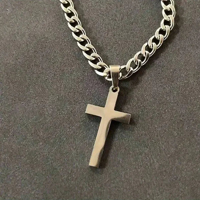 925 Sterling Silver Cross Necklace - Yinkus Jewellery