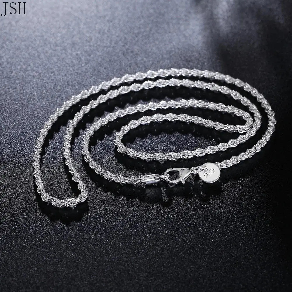 925 Sterling silver Rope chain - Yinkus Jewellery