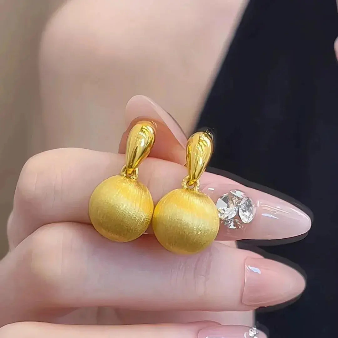 High Quality Earrings Women Daily Wear Earrings Gold Plate Jewelry 18K Italian Gold Plated Big Earrings Yinkus Jewellery  