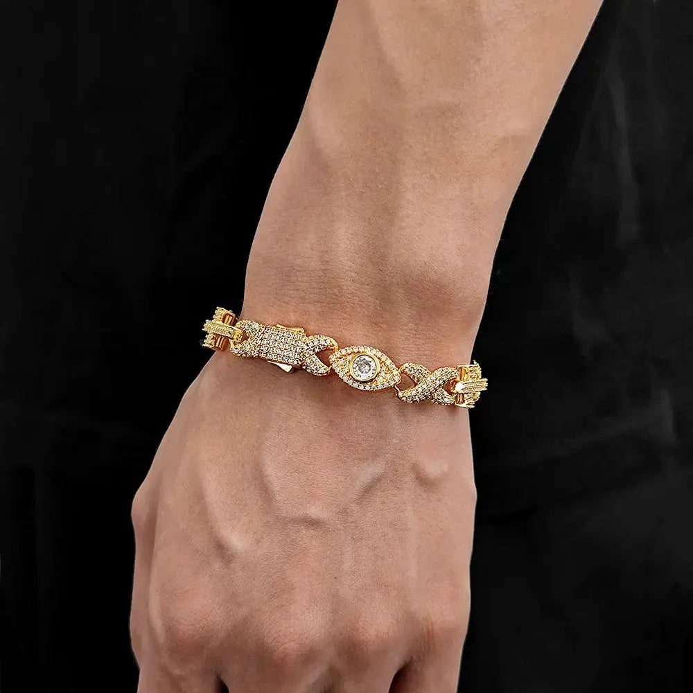 Iced Out Cuban Chain Bracelet Infinitely Mix - Yinkus Jewellery