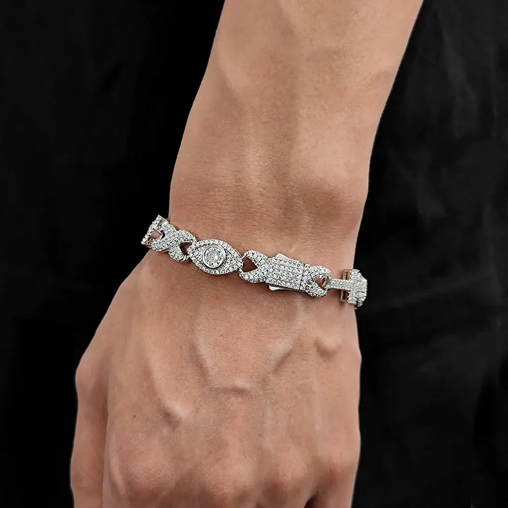 Iced Out Cuban Chain Bracelet Infinitely Mix - Yinkus Jewellery