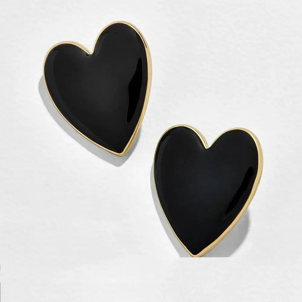 Korean Street  Style Lovely Enamel Love Heart Big Fashion  Accessories Jewelry Stud  Earrings Drop Earrings Yinkus Jewellery  