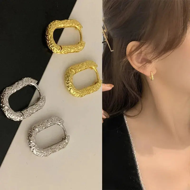 New Style 2024 Wholesale Smooth Exquisite Big Circle Hoop Earrings for Women Girl Wedding Party Large Stainless Steel Jewelry Yinkus Jewellery  